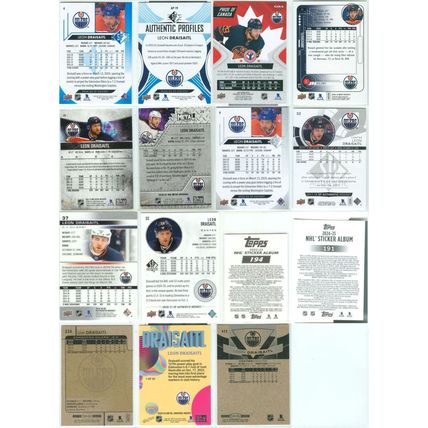 Leon Draisaitl 19x incl Inserts, Turq, Blue