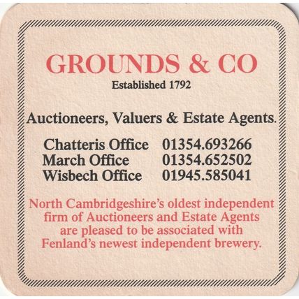 BEER MAT - FENLAND BREWERY - AWARD WINNNG BEERS - (Cat 001) - (1998)