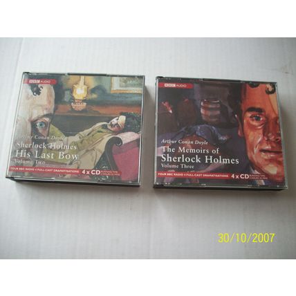 Arthur Conan Doyle X2 Audiobooks CDs Sherlock Holmes BBC Audio 8 Discs