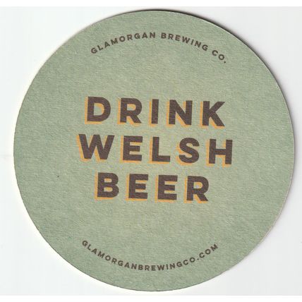 BEER MAT - GLAMORGAN BREWING CO - WELSH LAGER - (Cat No 001) - (2018)