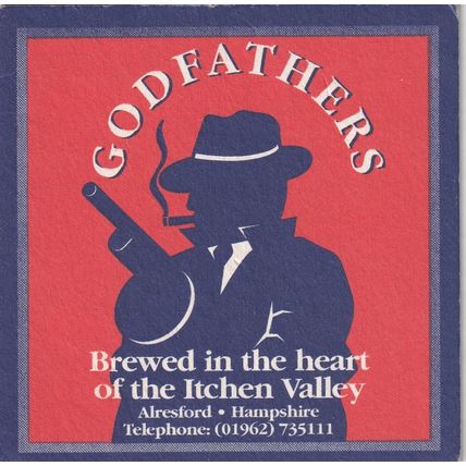 BEER MAT - ITCHEN VALLEY BREWERY - GODFATHERS - (Cat No 001) - (1997)