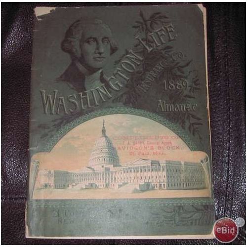 1889 Washington Life Insurance of New York Almanac