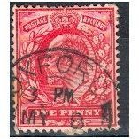 GB stamps 1902-10 KEV11 - 1d SG219 Oxford 27
