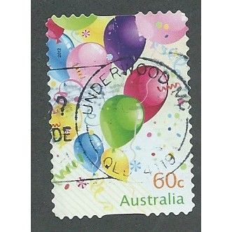 AUS 2012 60c (S/A) 'BALLOONS' FINE USED (EBID36-330)