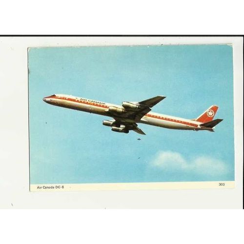 Aviation 303 AIR CANADA DC-8 Postcard by Skilton