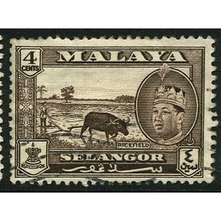SELANGOR 1961/1962 SG 131 - #4 fine used (o)