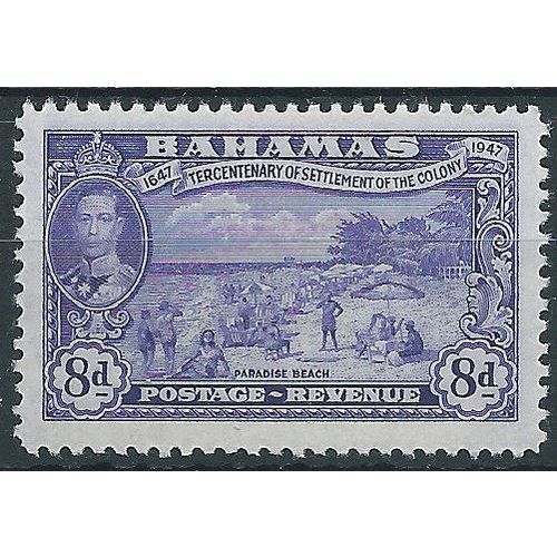 Bahamas 1948 SG186 8d Violet Mounted Mint . ..