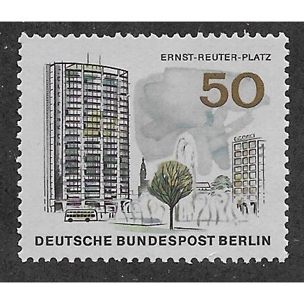 BERLIN - 1965 U/M 50pf 'NEW BERLIN - ERNST - REUTER PLATZ' (EBID63-258)