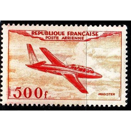 FRANKREICH FRANCE [1954] MiNr 0989 ( */mh ) Flugzeug