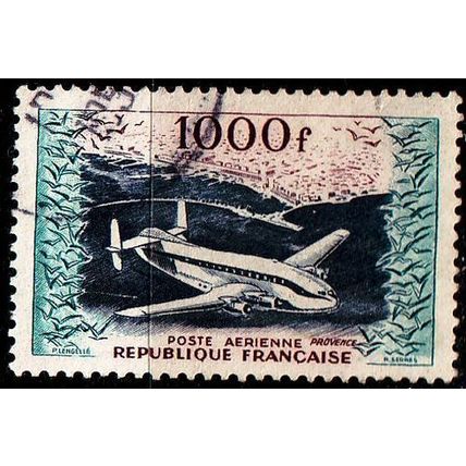 FRANKREICH FRANCE [1954] MiNr 0990 ( O/used ) Flugzeug
