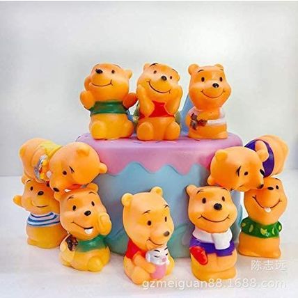 Cute 10pcs Winnie the Pooh Children Toy Doll Cake Accessories Gift