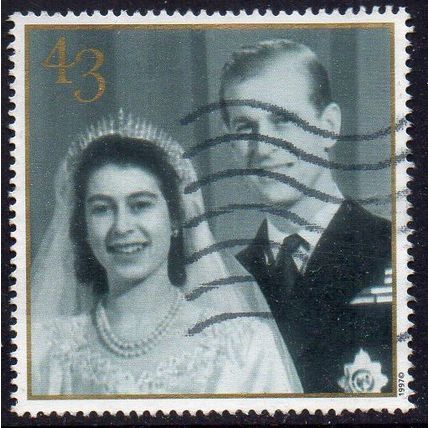 GB 1997 Royal Golden Wedding - Wedding Portrait, 1947 43p Used