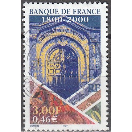 France 2000 Michel 3440 O Cote (2008) 1.00 € Banque de France Cachet rond