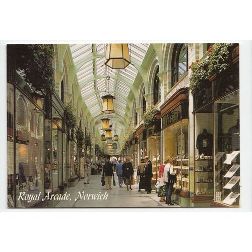 Royal Arcade Shops Norwich Norfolk Modern Postcard