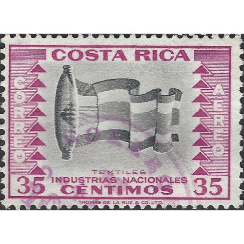 COSTA RICA, Textile Industry, violet 1956, 35cent