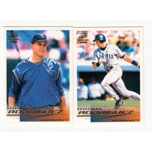 TWO 2000 Pacific Crown Collection Alex Rodriguez cards #268, #269