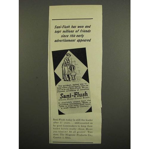 1949 Sani-Flush Cleanser Ad - Won Millions of Friends