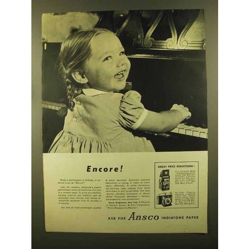 1950 Ansco f 3.5 Automatic Reflex & Titan Camera Ad