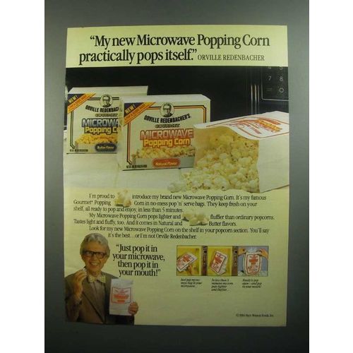 1984 Orville Redenbacher Microwave Popping Corn Ad