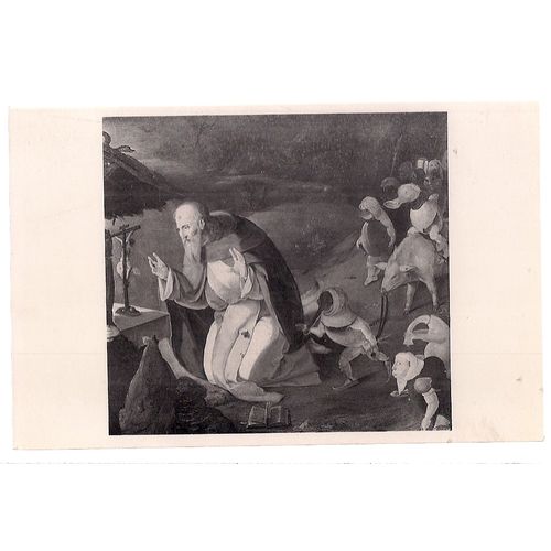 TENTALION DE ST. ANTOINE by Lucas de Leyde unused vintage postcard Brusselles =