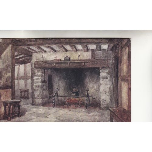 Colour Postcard - Shakespeare's Birthplace Kitchen by Quatermain