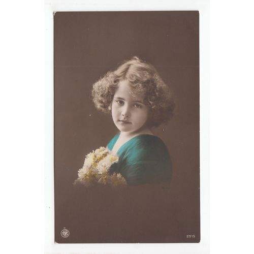 Young Girl Portrait Postcard 2515e