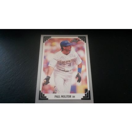 1991 Leaf Card # 302 Paul Molitor Mint (9) Milwaukee Brewers