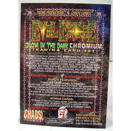 Promo Card Lot of (4) 1990's X-Files/ Evil Ernie/ Lady Death/ Rune