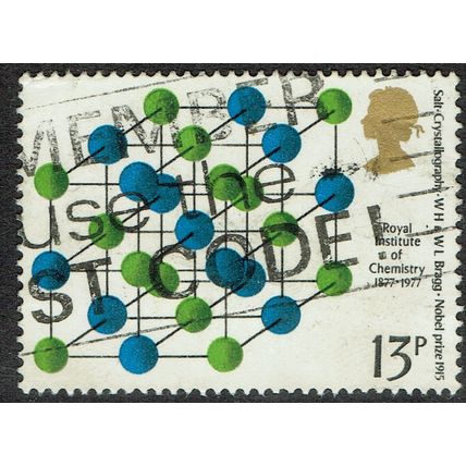 1977 Centenary Royal Institute of Chemistry 13p Multicoloured SG1032 GU