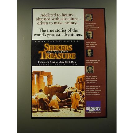1995 Discovery Seekers of the Lost treasure Ad - Addicted to beauty