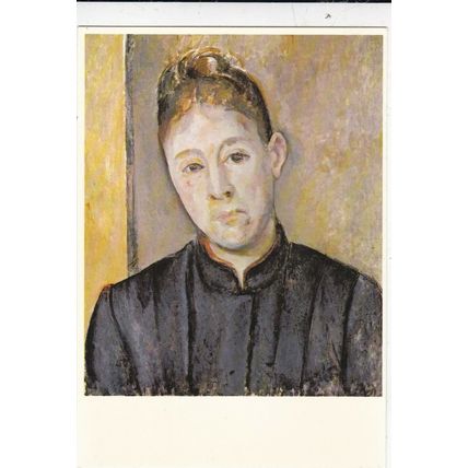 Paul Cezanne Madame Cezanne Postcard unused VGC
