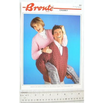Vintage: Bronte 865 His & Hers sweaters, chunky