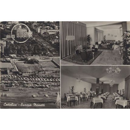 Hotel Europa Monetti Italian Real Photo Postcard
