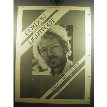 1975 Gordon Lightfoot Cold on the Shoulder Album Advertisement
