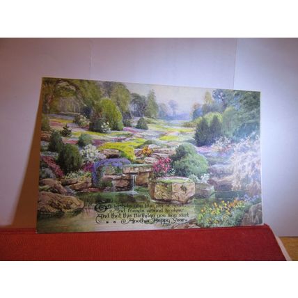 antique Birthday postcard 1923 pm by A. Vivian Mansell & Co, London 1192 #