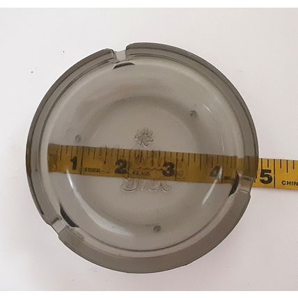 Holiday Inn Hotel Ashtray Smoked Glass 1980s Vintage