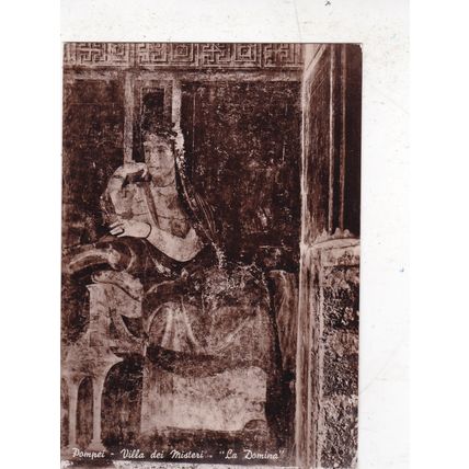 Pompei Villa Misteri La Domina Italy Real Photo Postcard unused VGC