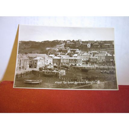 INNER HARBOUR, MEVAGISSEY, Cornwall unused postcard RP by Sweetman =