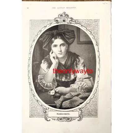 Love Letter (Marguerite On Reverse), Book Illustration (Print) 1901/2