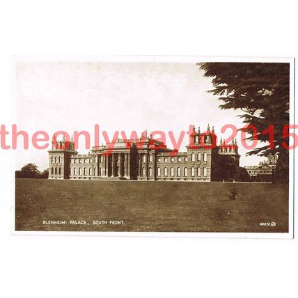 Blenheim Palace, South Front, Oxfordshire, Valentines,1932, Postcard