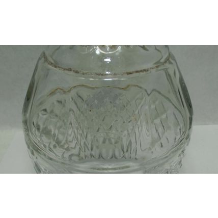 Vintage Princess House Wine Pressed Glass Decanter W/Stopper 10" Inch