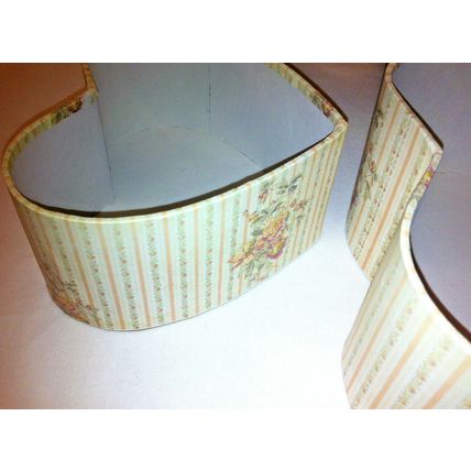 New Floral Paper Box In A Box - Love Heart Shaped - Valentine Day Gifts