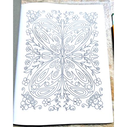 Butterfly Mandalas Coloring Book Adults 30 Pages & Crayola Coloring Pencils NEW