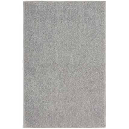 2' X 4' Silver Grey Non Skid Indoor Outdoor Runner Rug