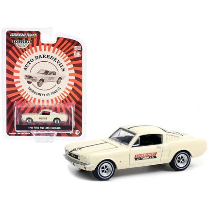1965 Ford Mustang Fastback #56 Cream Auto Daredevils "Tournament Of Thrills" ...