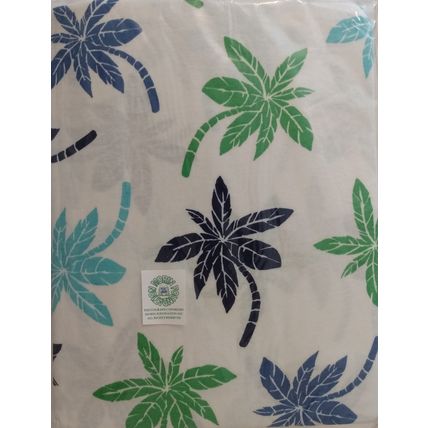 NOS HANES JERSEY KNIT 100% COTTON BREEZY BABY PALM FULL SHEET SET w DEEP POCKETS