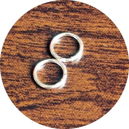 8mm Sterling Silver Closed Jumping's 925 3 pack sizes .912mm wire Gauge 19 C34