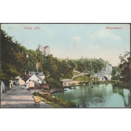 Castle Hill, Knaresborough, Yorkshire, 1905 - Blum & Degen Postcard