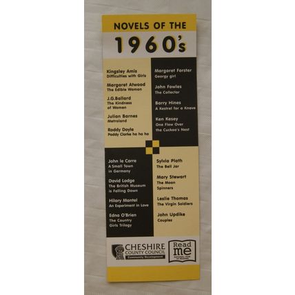 Bookmark Cheshire County Council novels of the 1950s & 1960s