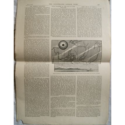 1885 engraving Museum & Art Gallery, Jaffrey Hospital, Birmingham + eclipse NZ